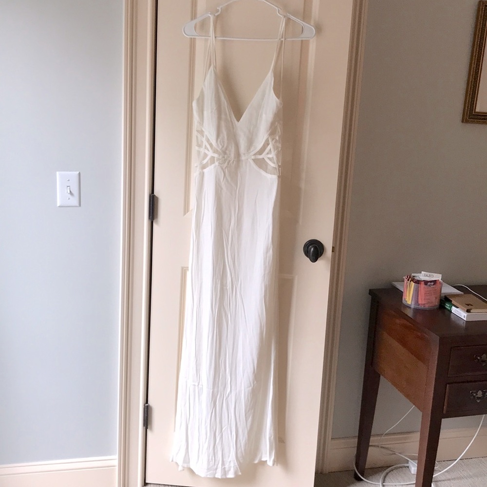 Tobi White Maxi Formal Dress